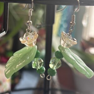 Spring Bloom Leaf Earrings