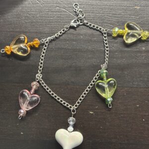 Aurora Heart Charm Bracelet